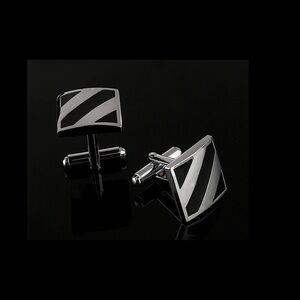 Men’s Rectangular Distinguish Business Cufflinks